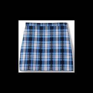 Lands End plaid uniform skirts above the knee